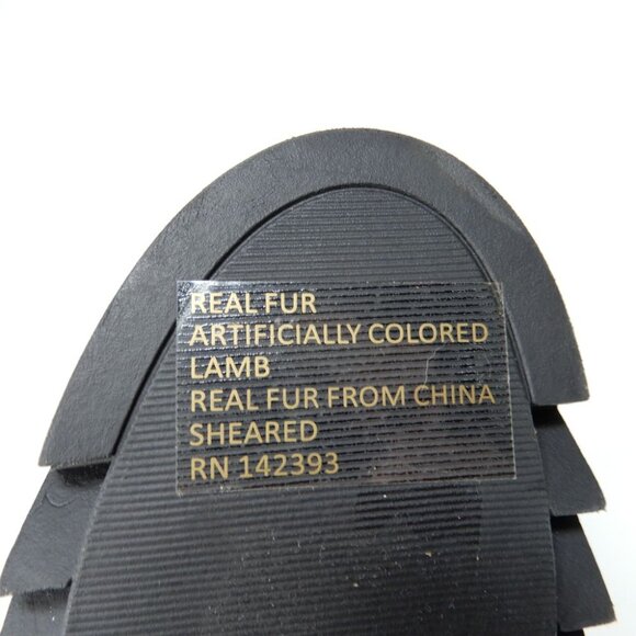 Eileen Fisher Kenille Wedge Bootie Size 6 Black Suede Genuine Shearling Trim NEW - Picture 12 of 14